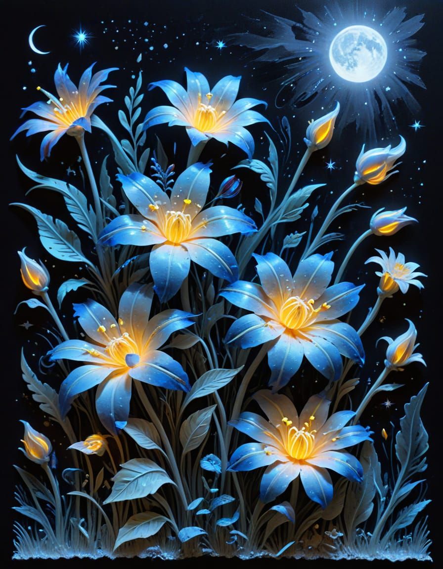 Space-Fi Flower Parchment Craft