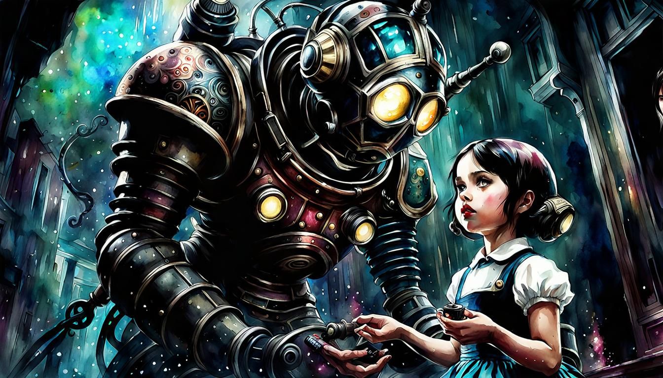 Little Sister And Big Daddy ( BioShock )