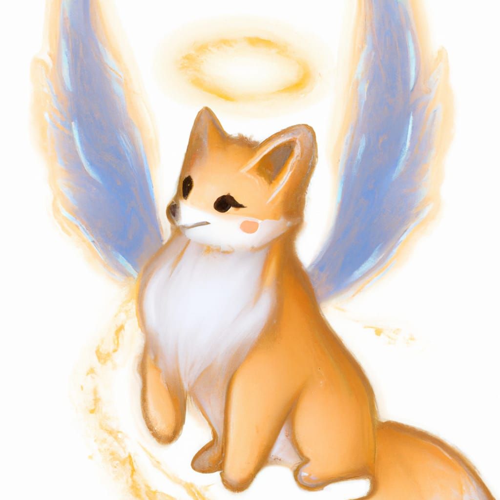 Angelic Fox Generated by AI