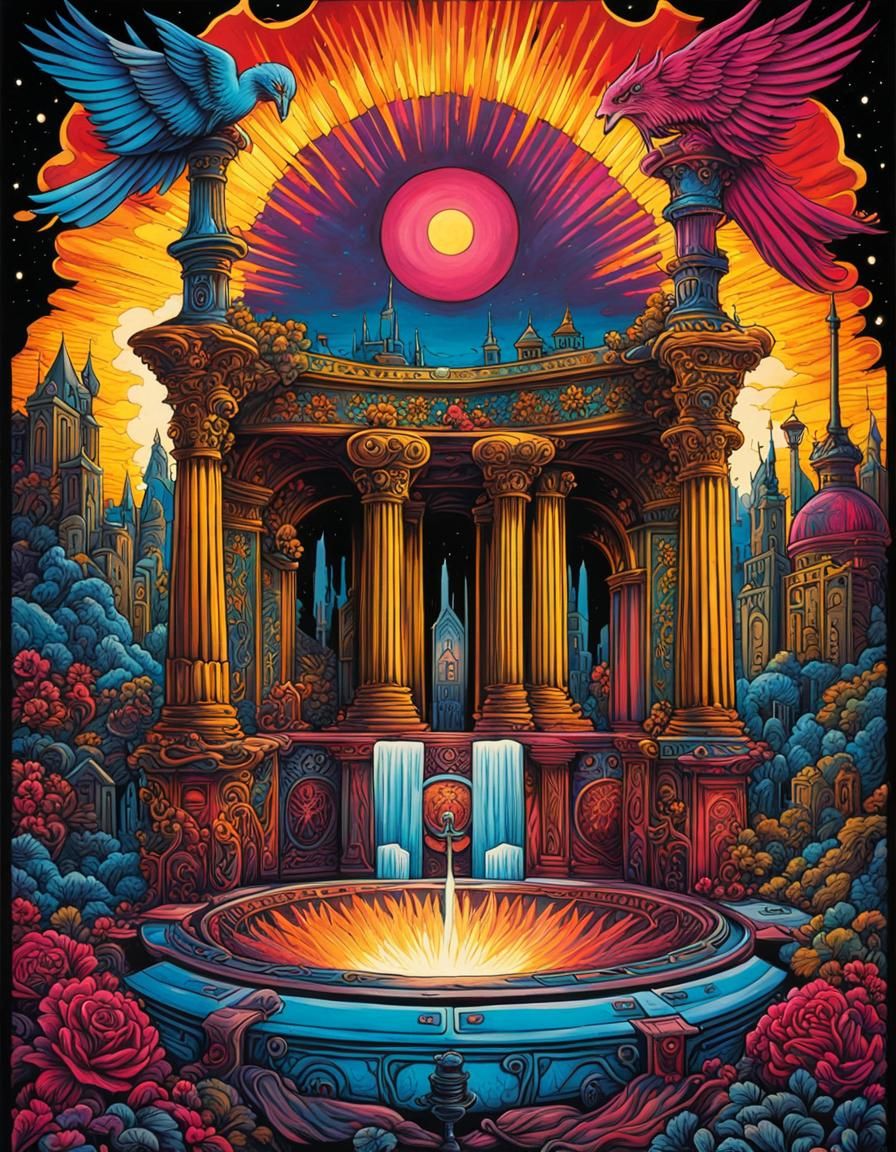 Psychedelic Graffiti Tarot Card Art