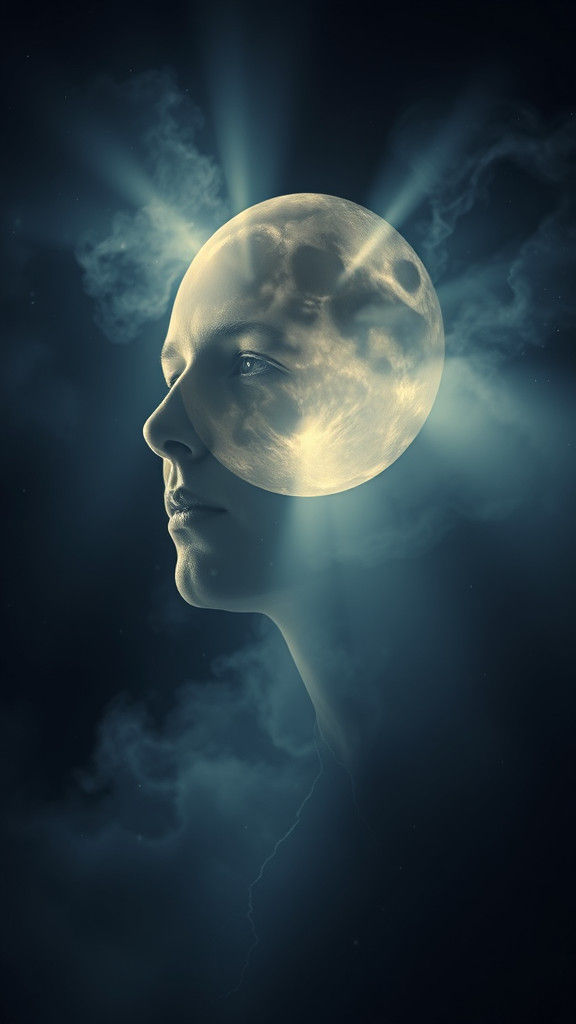 Ethereal Serpens Albus Portrait in Dreamlike Style