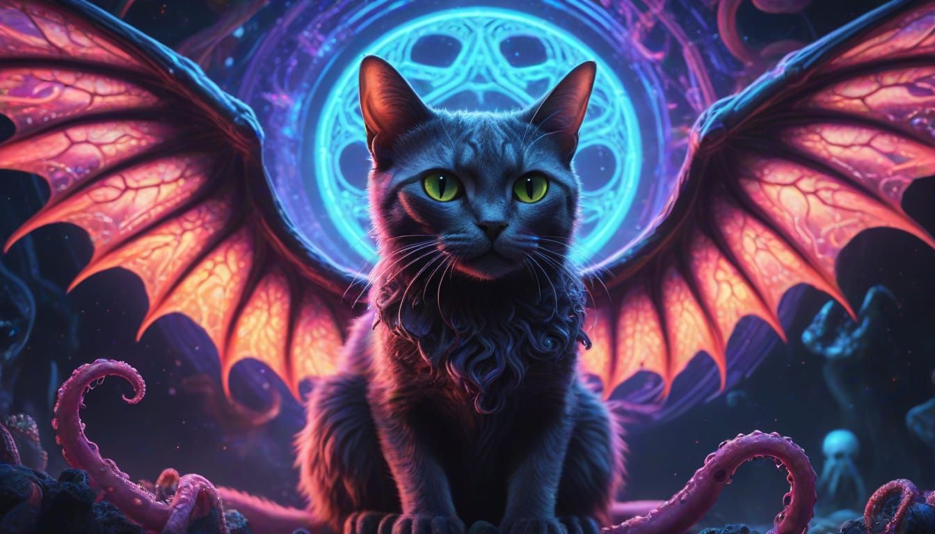Cathulhu, a fusion of Cthulhu and a cat
