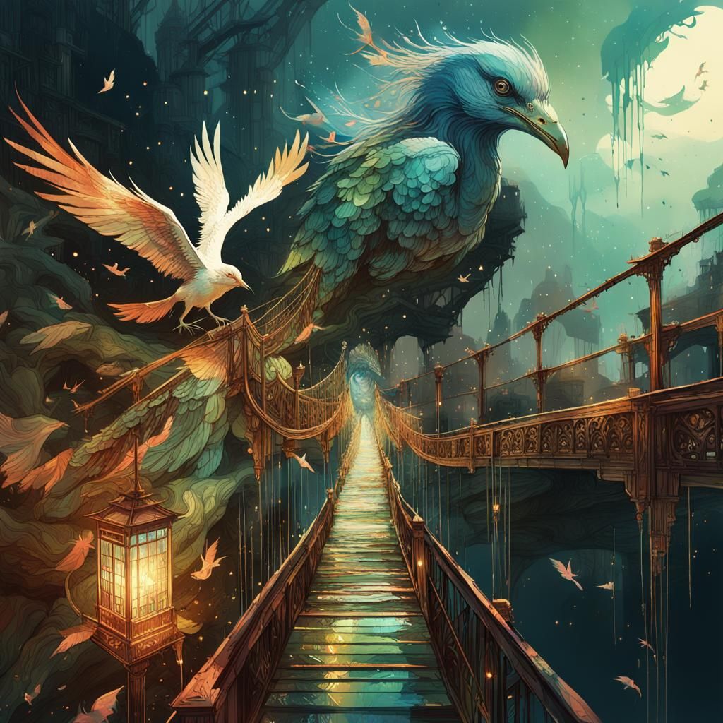 Second: Pass the bridges under the thunderbird‘s glare!