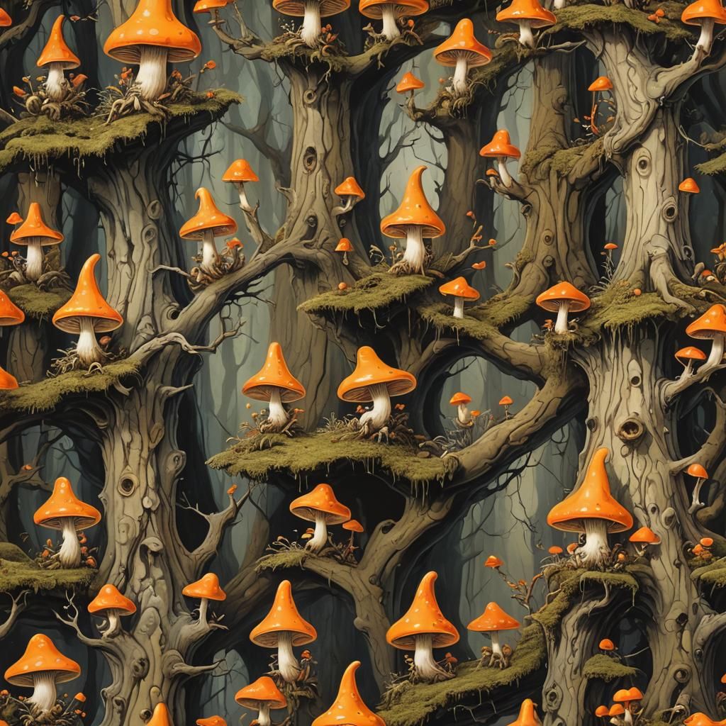 Mushroom forest