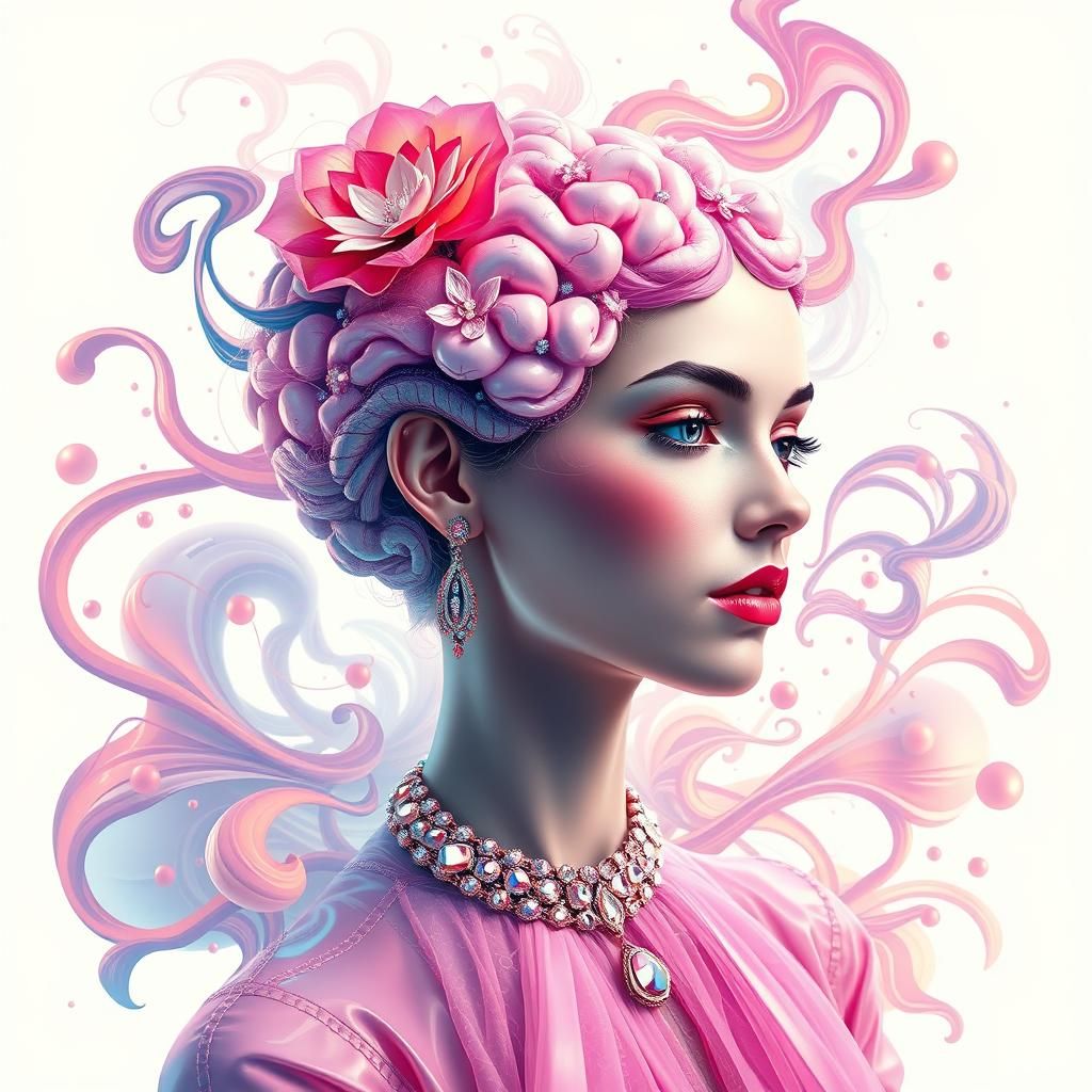 Digital Consciousness: Abstract Brain in a Kaleidoscope of C...