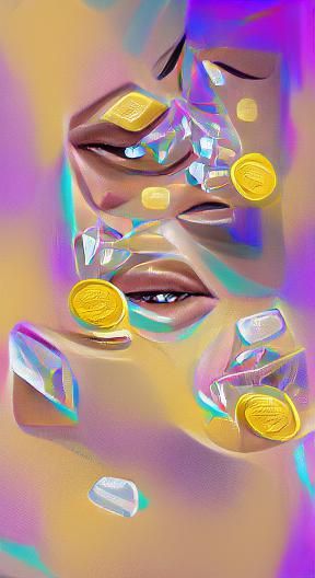 Glistening Digital Illustration of "Expensive"