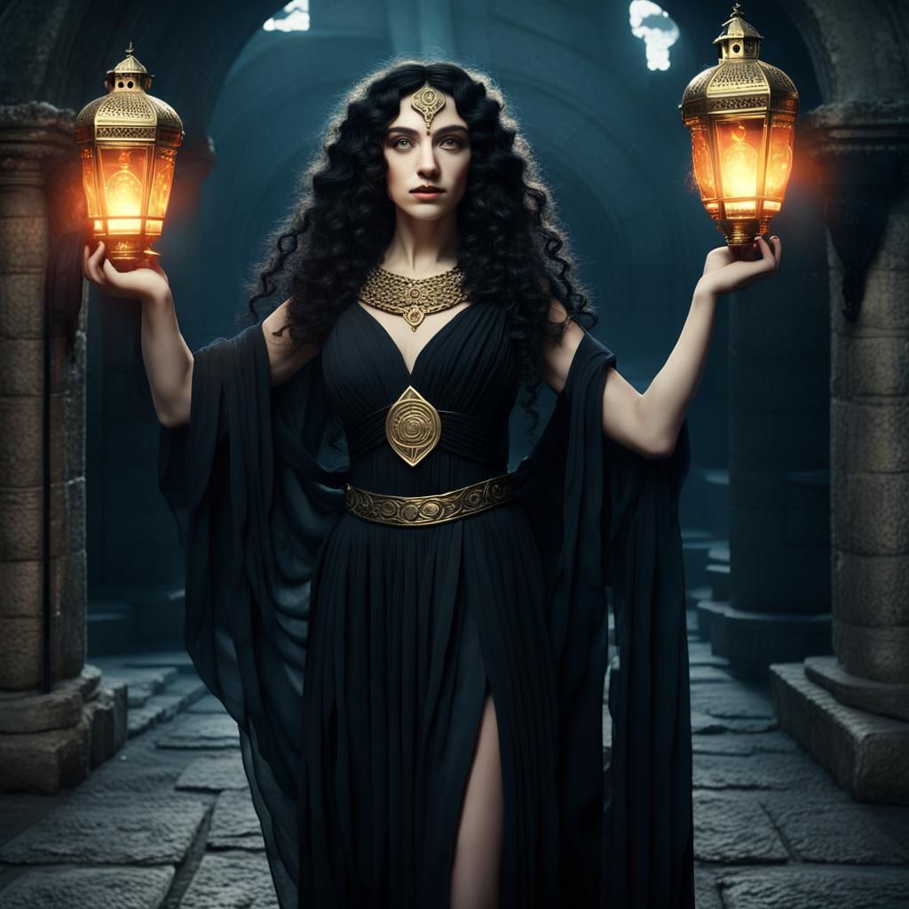 Hekate, Greek Goddess Leading from the Underworld