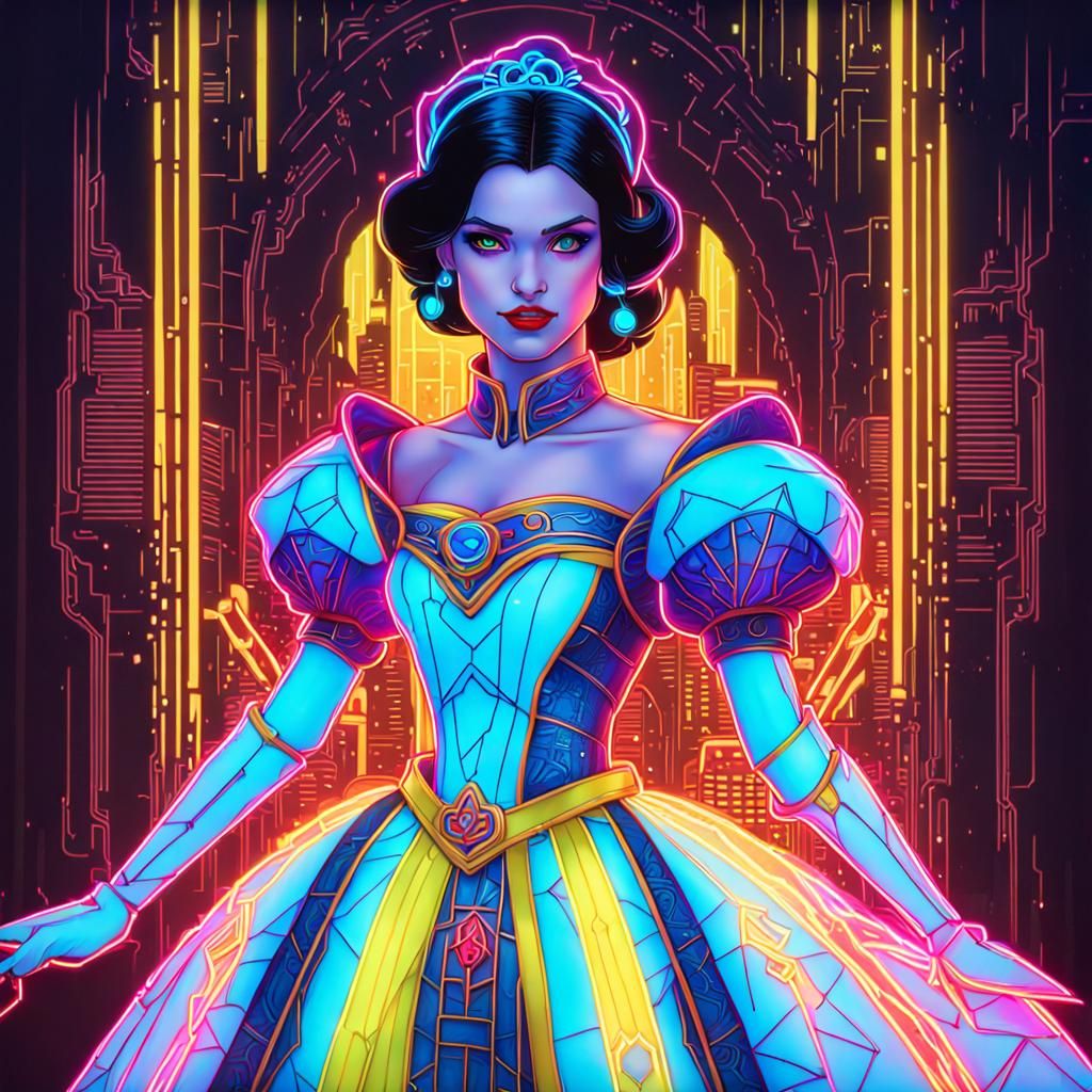 Cyberpunk Snow White