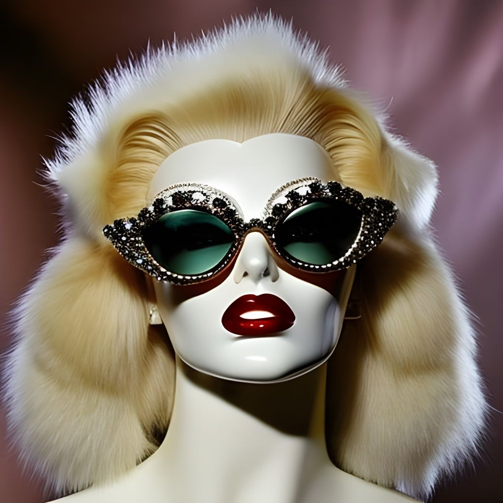 1960s Starlet in Steampunk Sunglasses