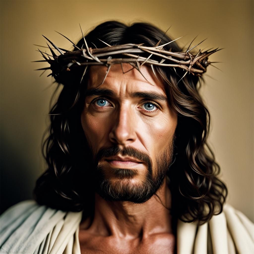 Jesus with Crown of Thorns Portrait