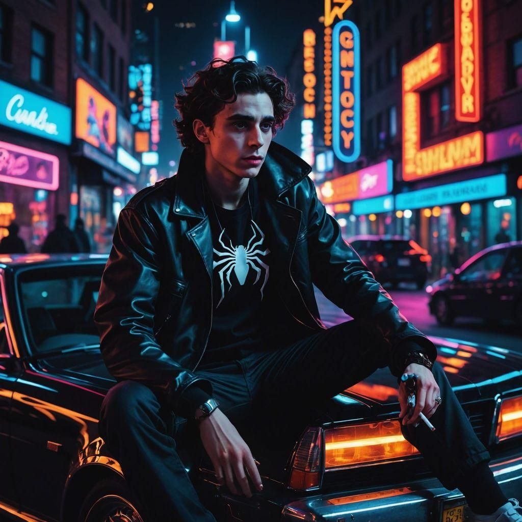 Timothée Chalamet as Venom Smoking