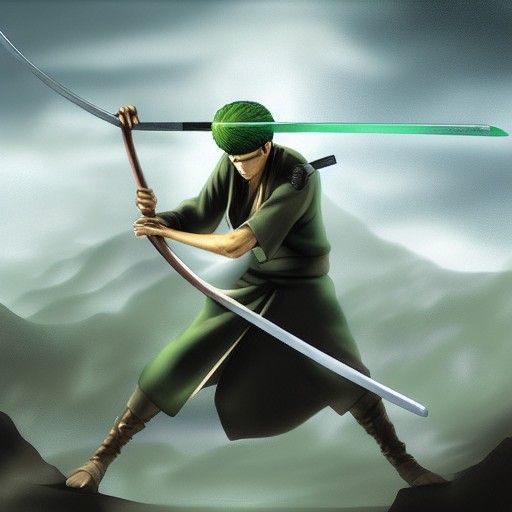 Roronoa Zoro Matte Painting