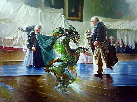 Saint George's Dance: An Oil Painting