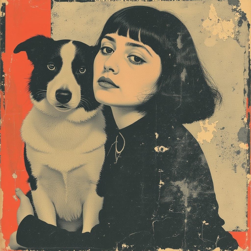 Cyberpunk Portrait of Elegant Female Beauty