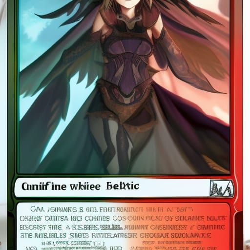 Anime Style Magic Card: Japanese Manga Art