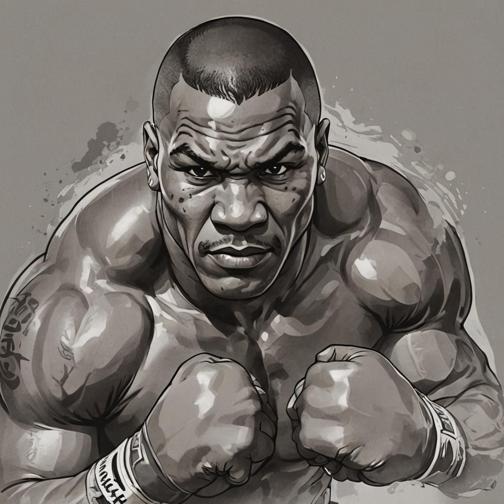Mike Tyson in Anime Style