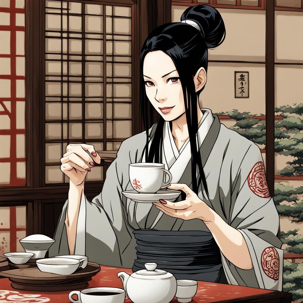 Lucy Liu as O-Ren Ishii in Anime Style