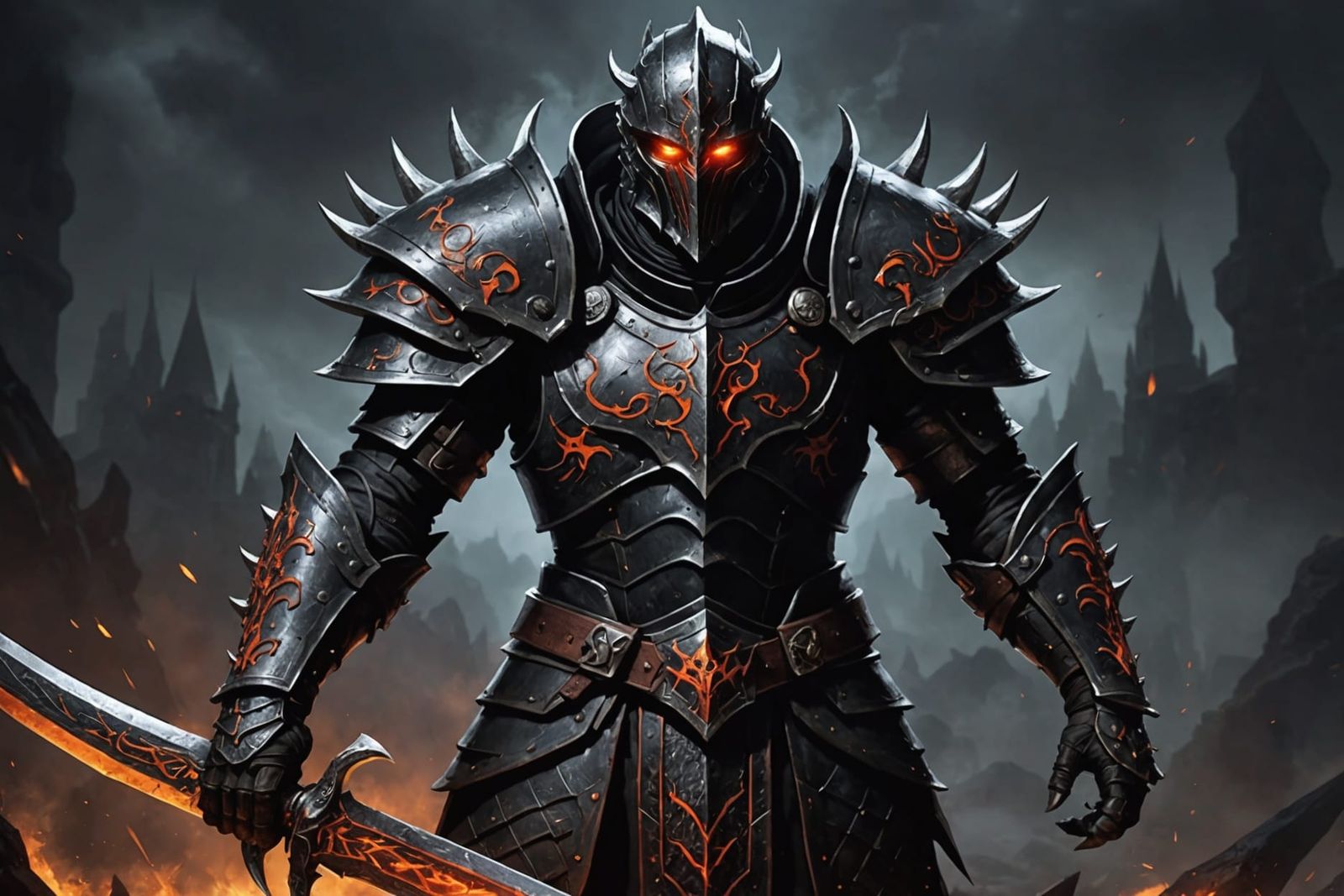 Imposing Dremora Warrior Radiates Dark Energy