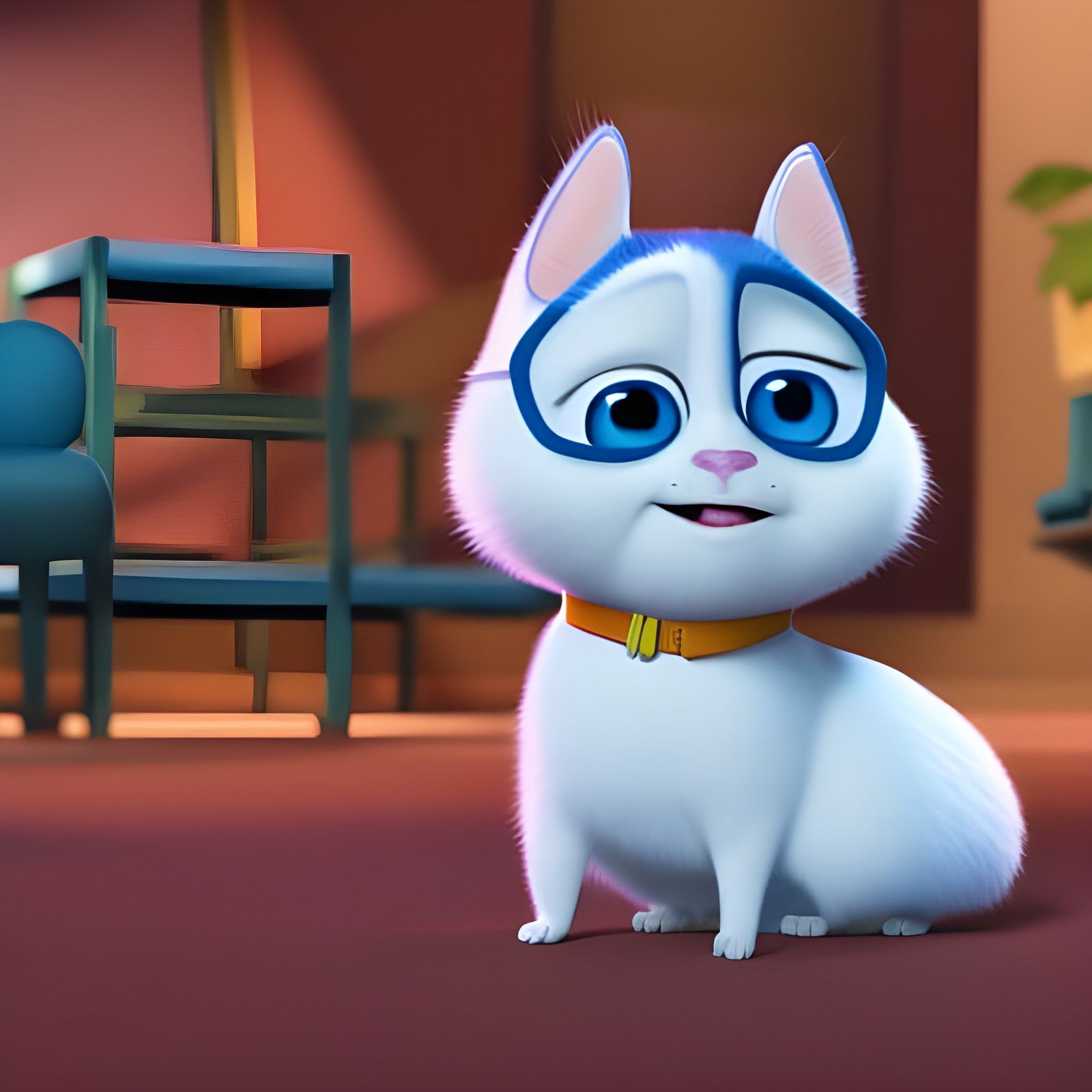 Snowball from Secret Life of Pets: 3D Digital Art