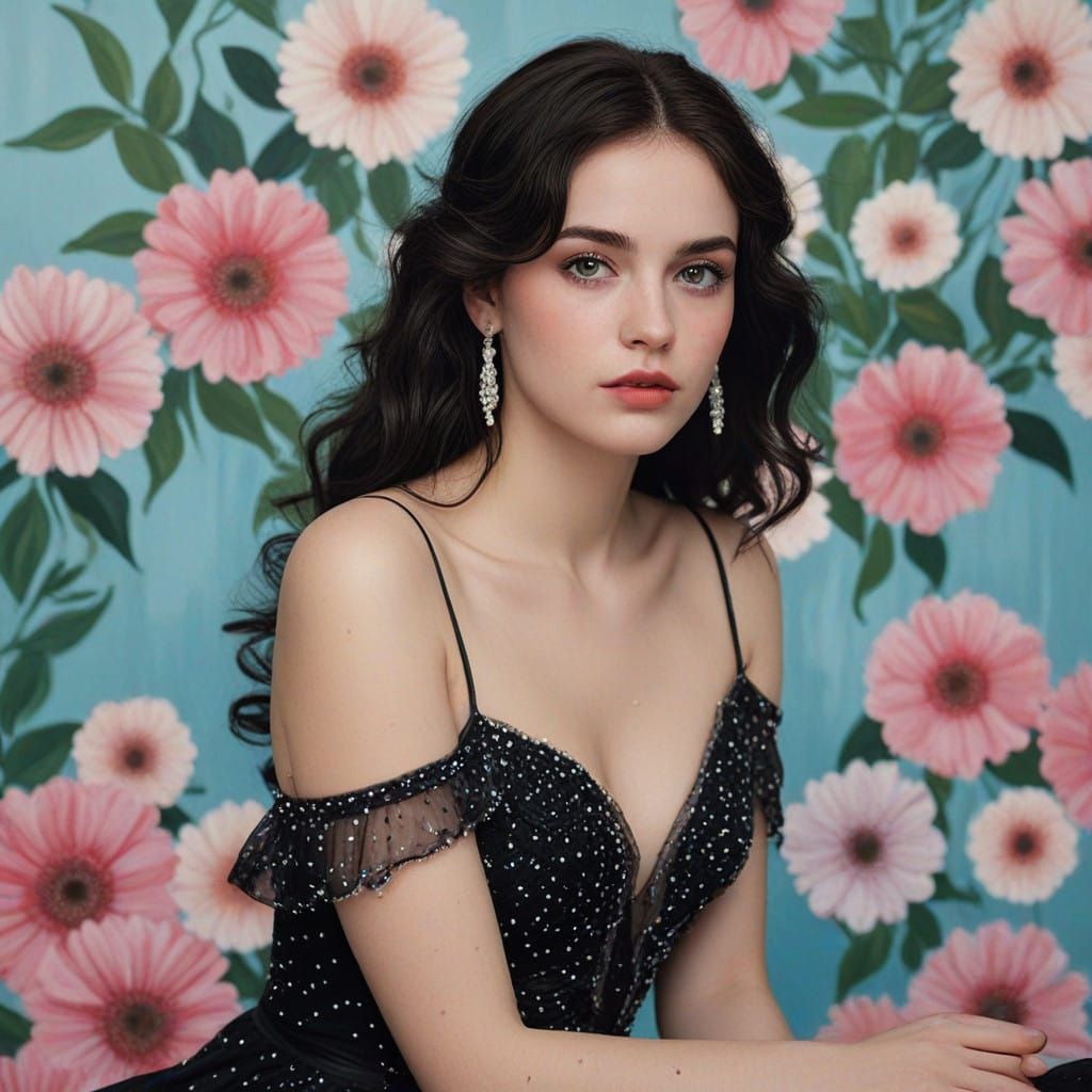 Ethereal Beauty in Whimsical, 19th-Century Impressionist Sty...