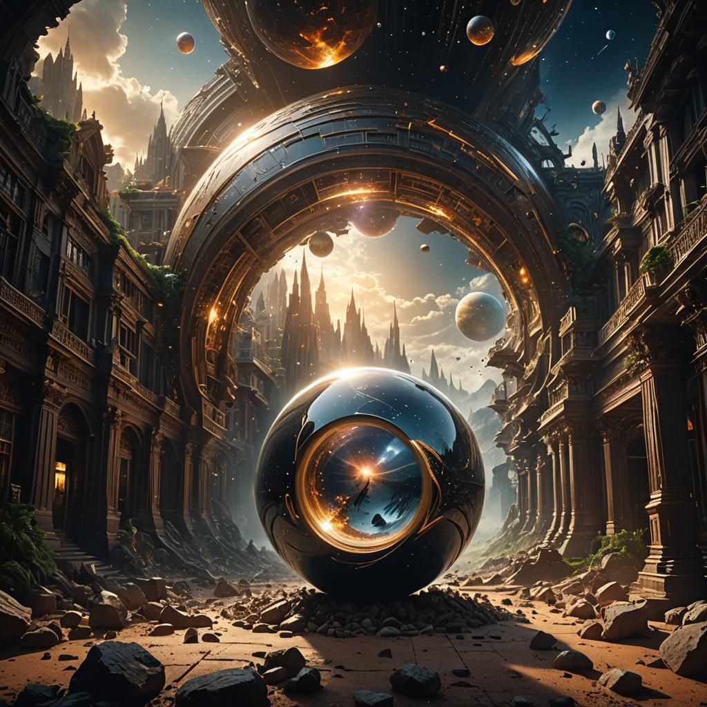 Time and Space Warped into a Detailed Orb