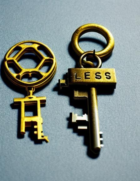 Abstract Lock and Key Illustration