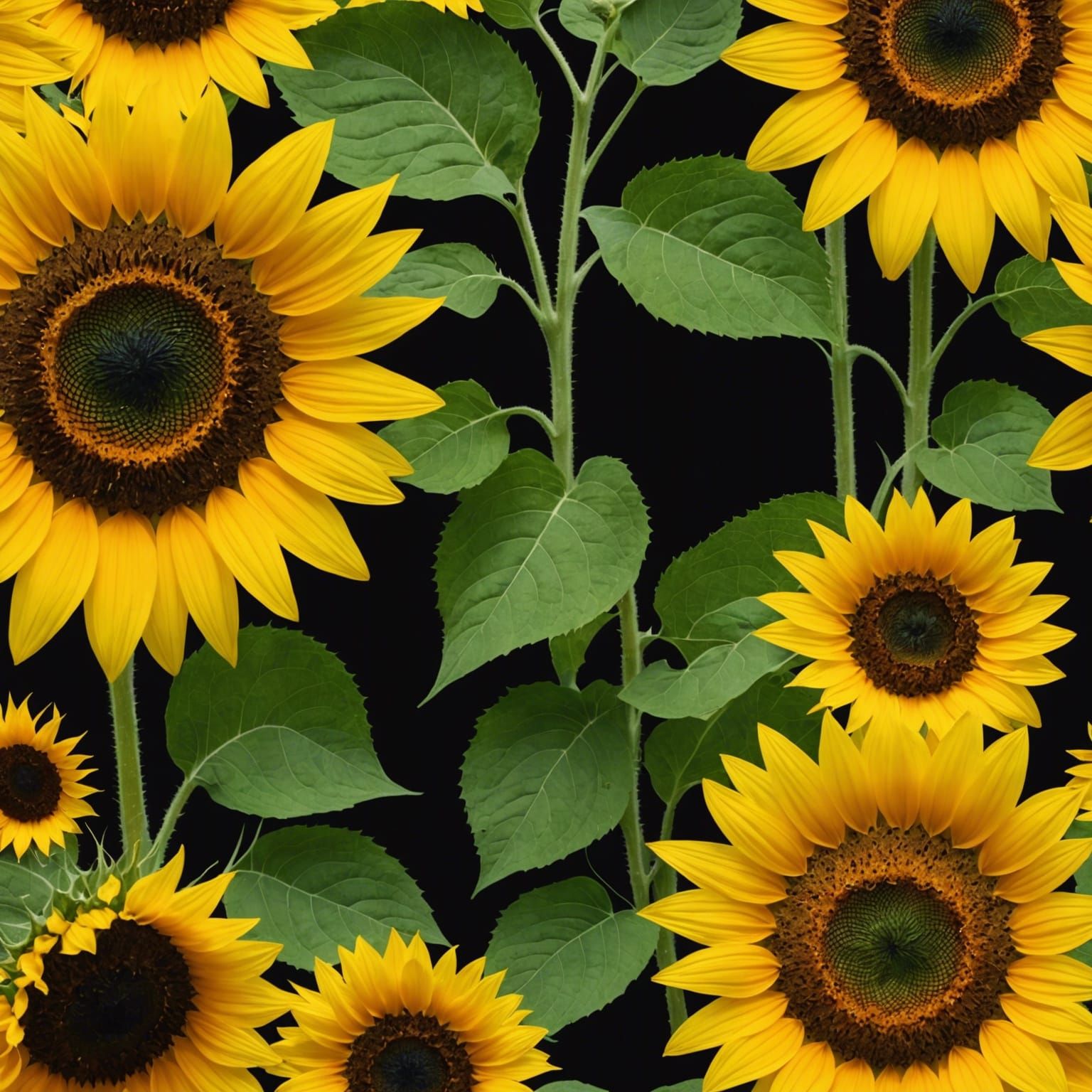 Blooming Sunflower Digital Art