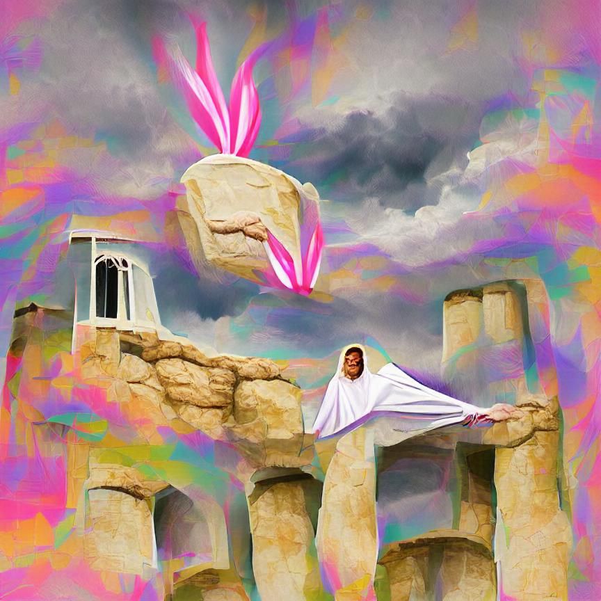 Abstract AI Image Based on Simple Prompt