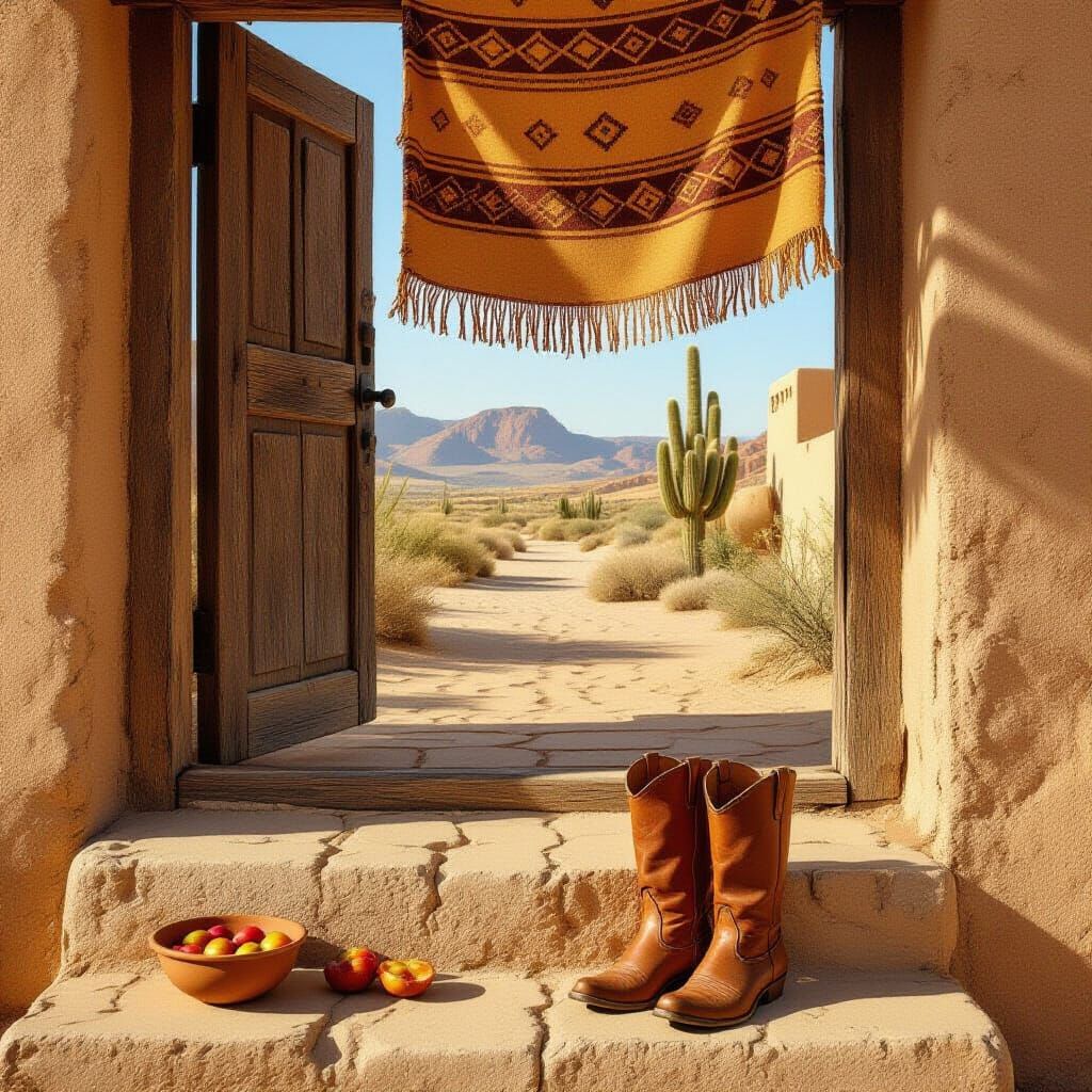 Sun-Baked Boots at Desert Trading Post
