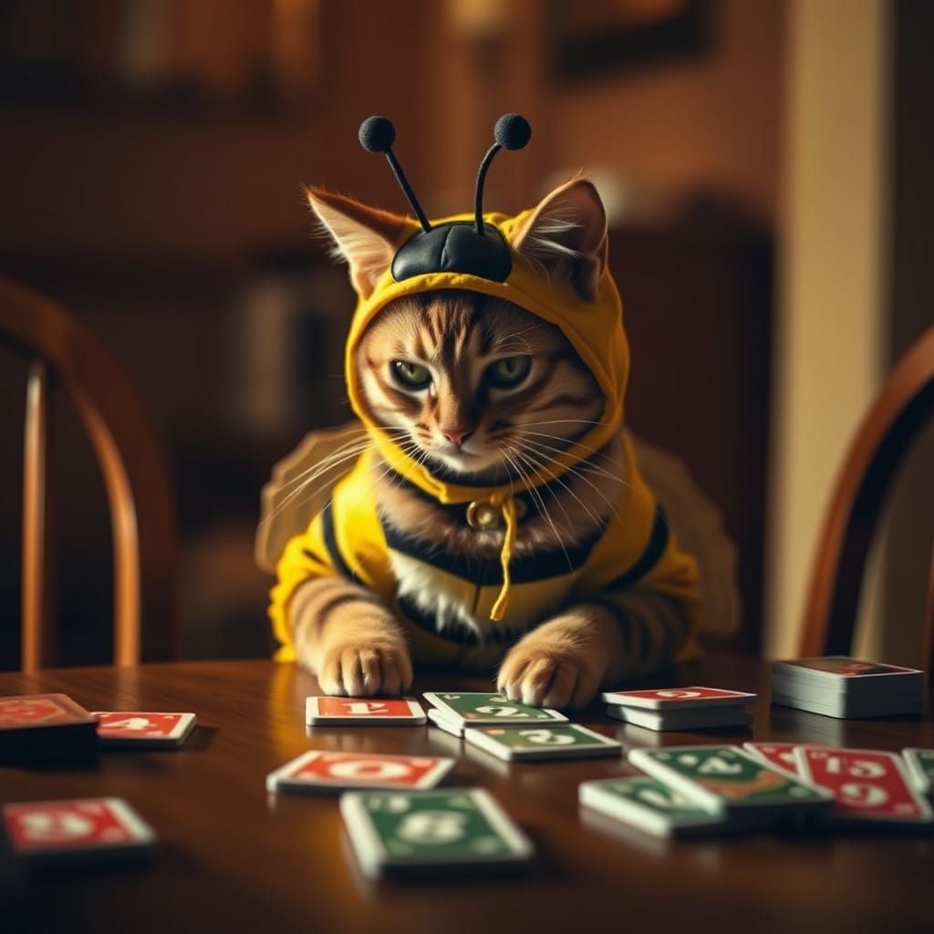 Vibrant Feline Gamer in Cozy Atmosphere