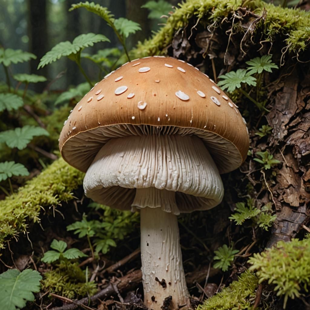 Surreal Mushroom Woman: Abstract Body Form