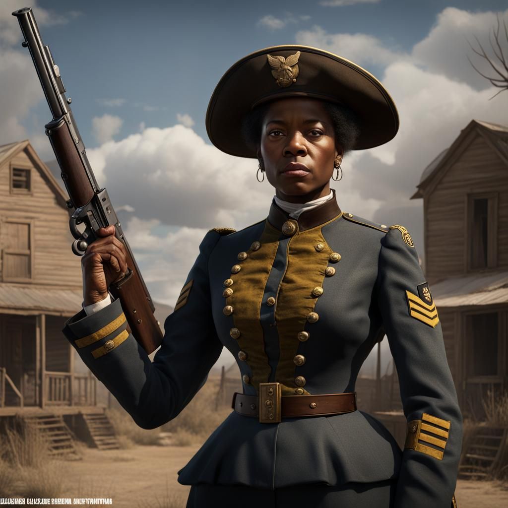 Cathay Williams, First Woman Buffalo Soldier: Steampunk Art