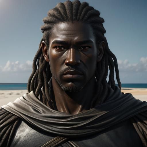 Hyperrealistic Portrait with Dramatic Lighting and Fine Deta...