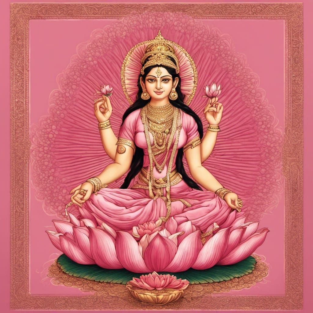 Lakshmi: Prosperity and Fortune in Digital Art