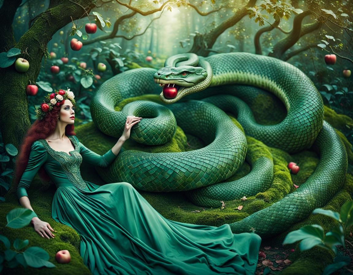 Adam and Eve in Eden: Fine Art Photography