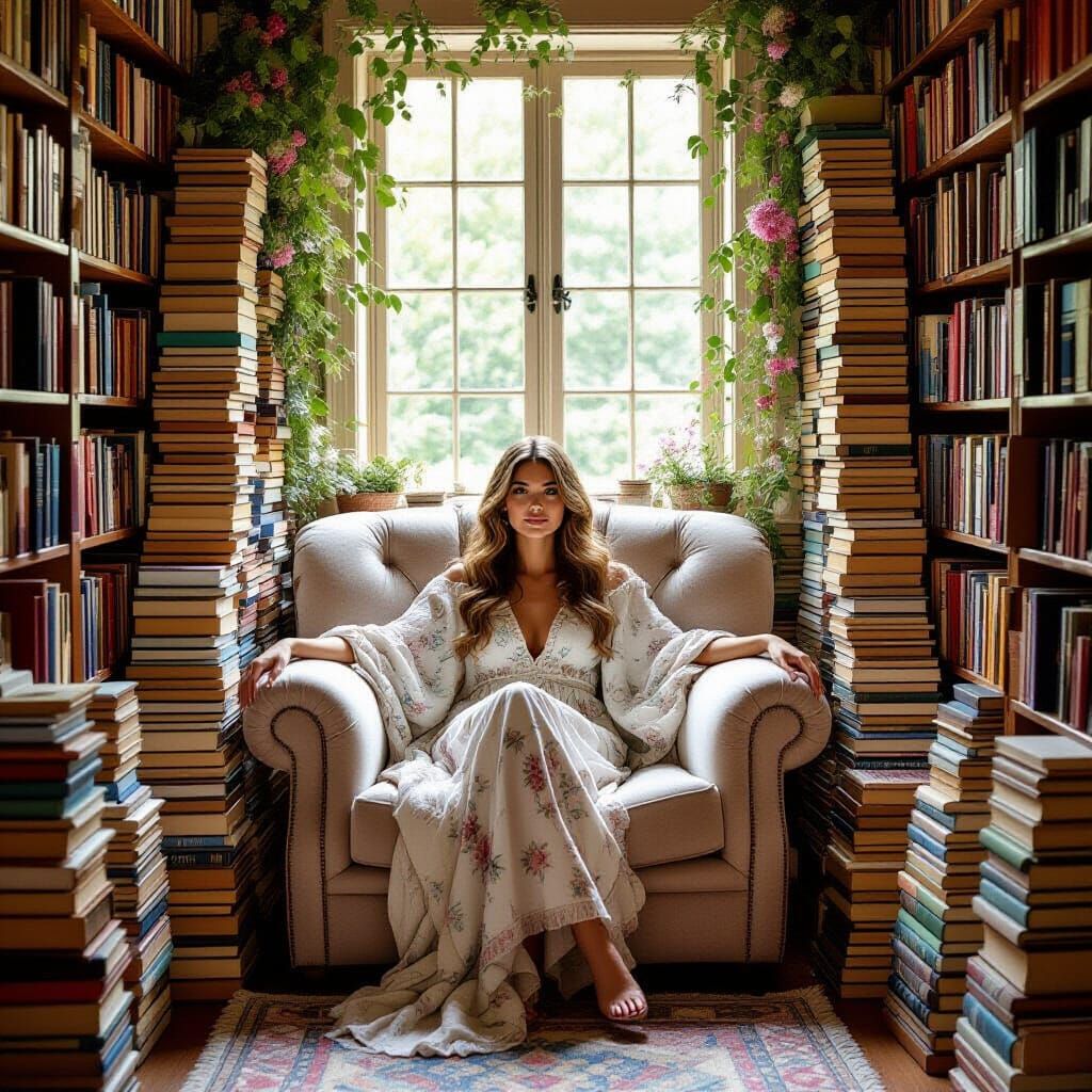 Cozy Reading Nook in Dreamy Style