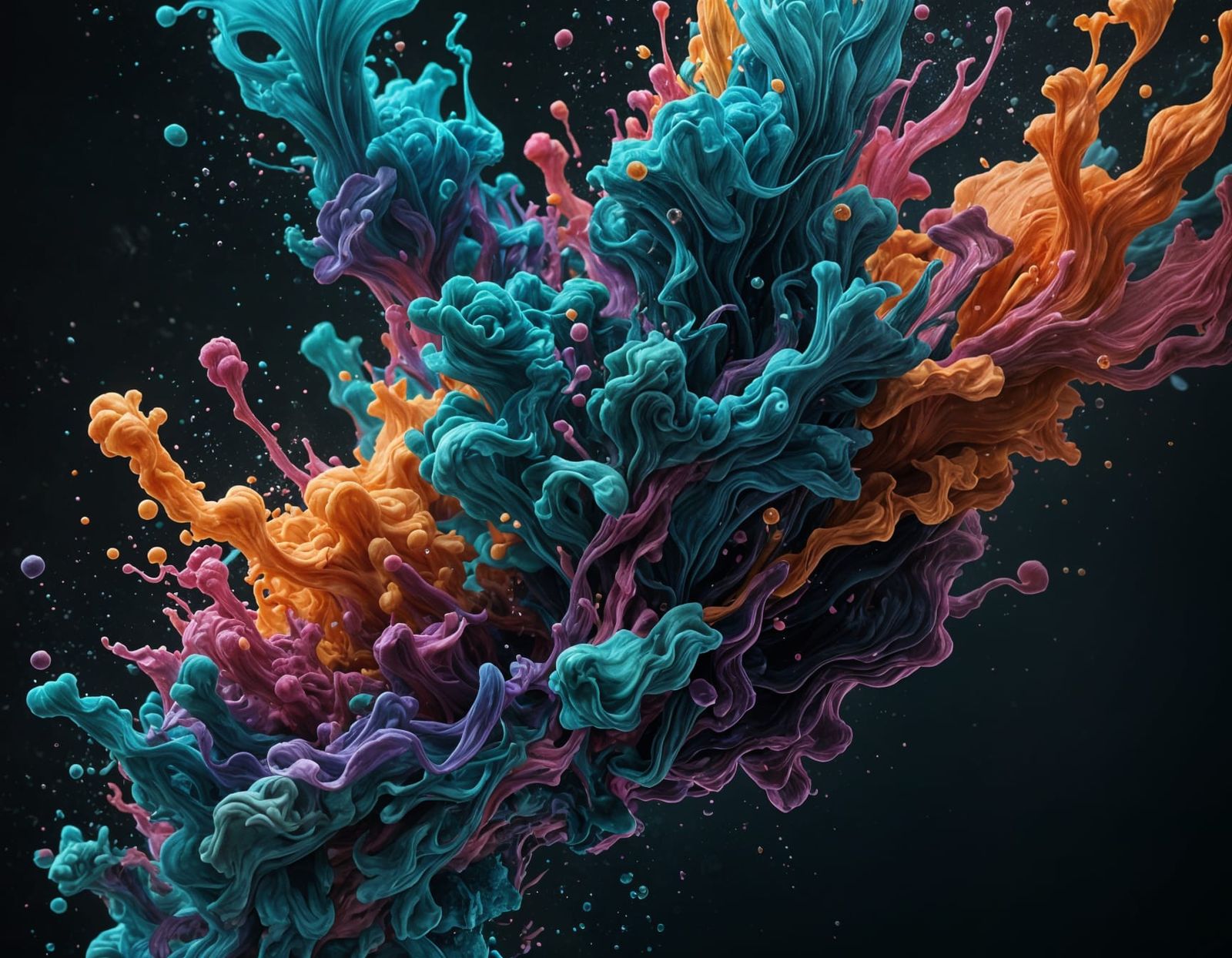 Ink Blooms in Vibrant Hues