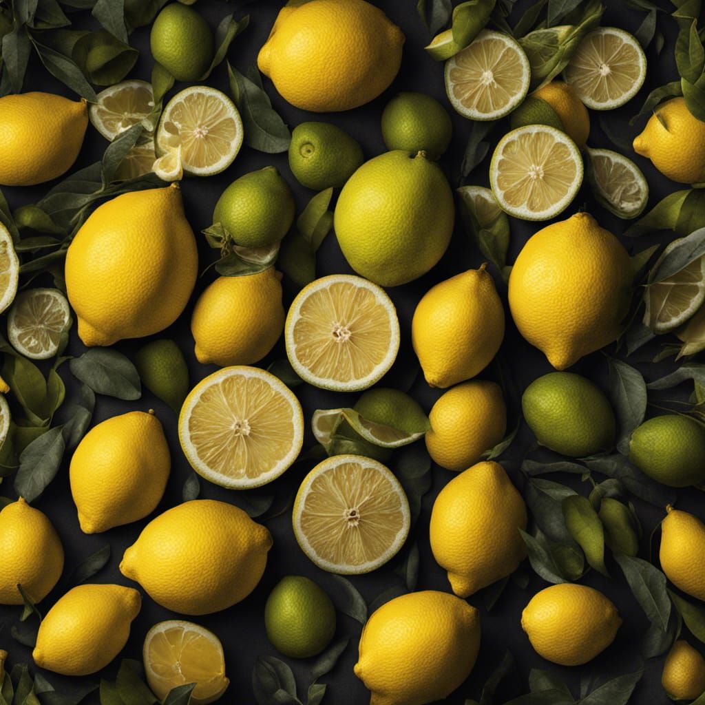 Hyperrealistic Citron with Intricate Details in HDR