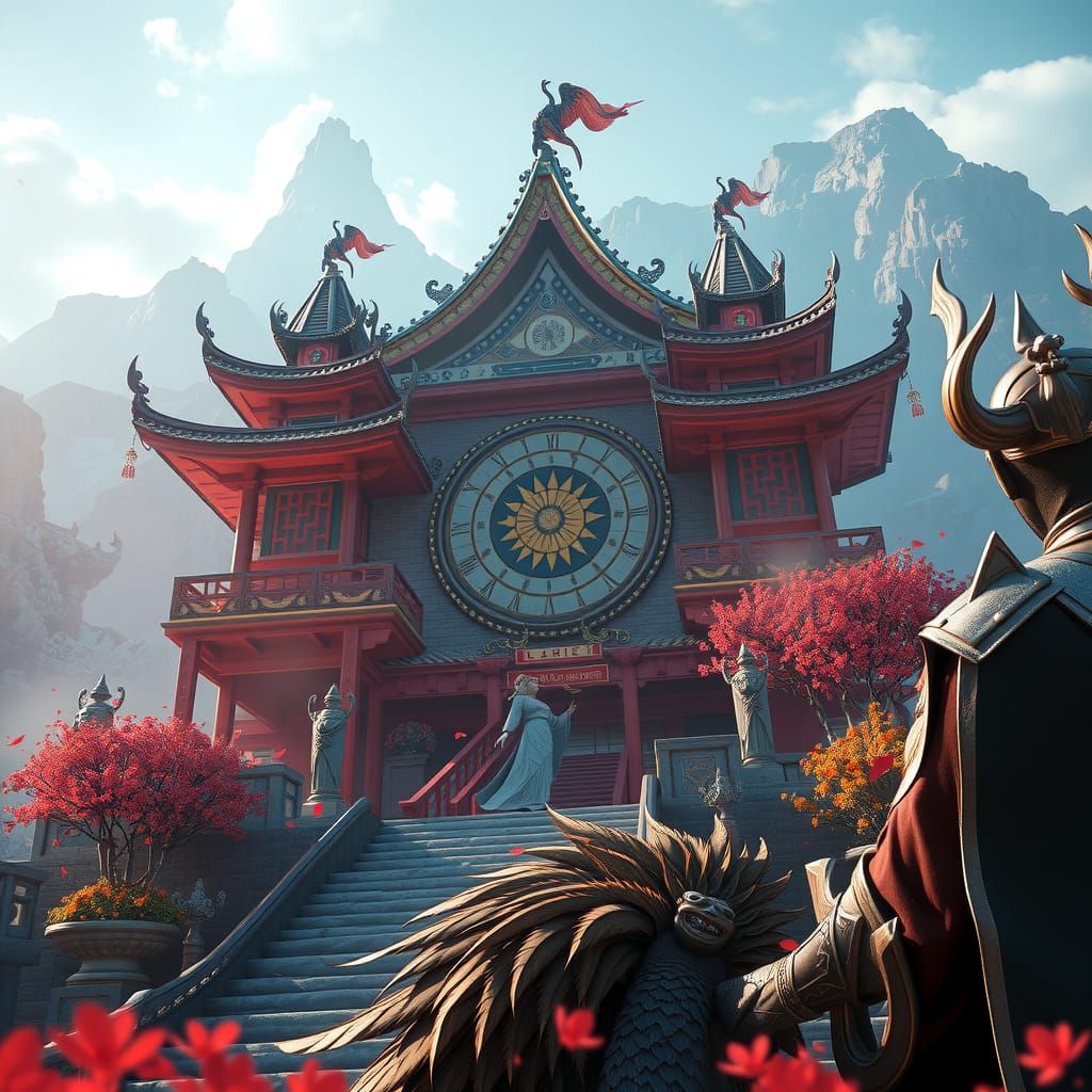 Ancient Chinese City in 3D Game Style