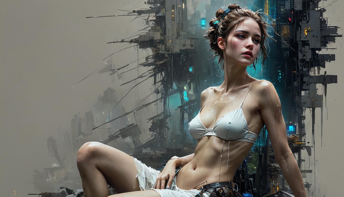 Detailed Future Life Inspired by Fine Art