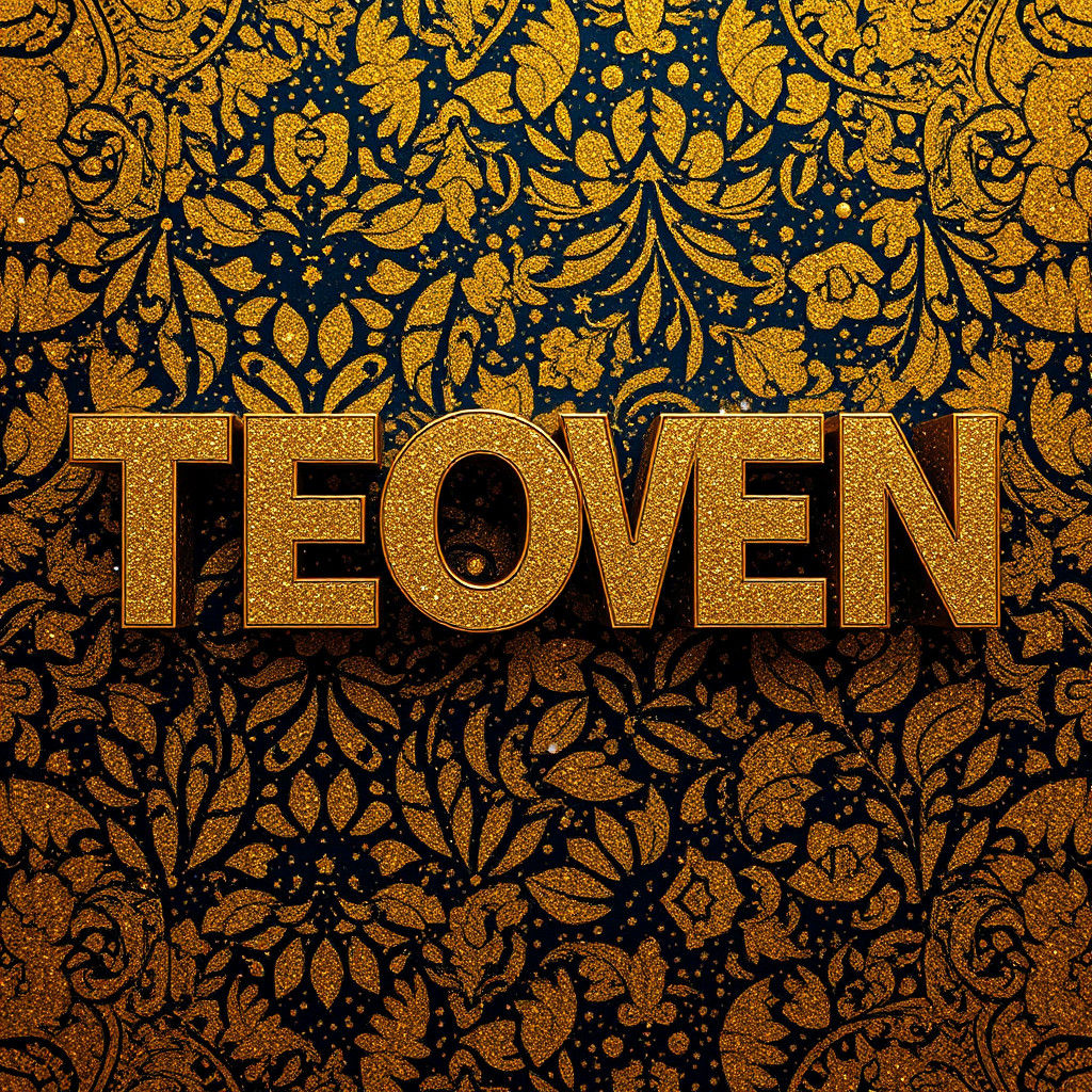 Glittering Art Deco Letters with Gems and Sparkles