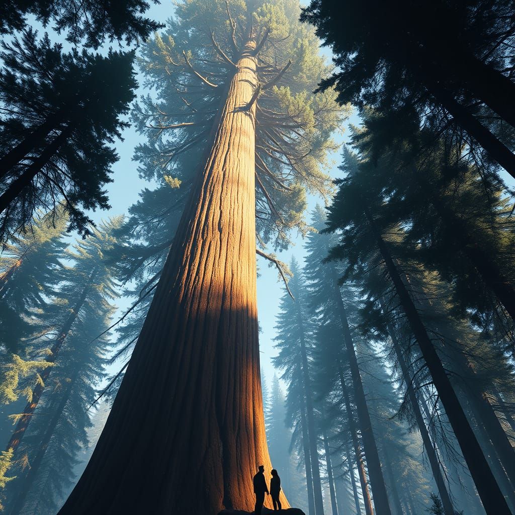Epic Redwood Tree: A Digital Matte Painting