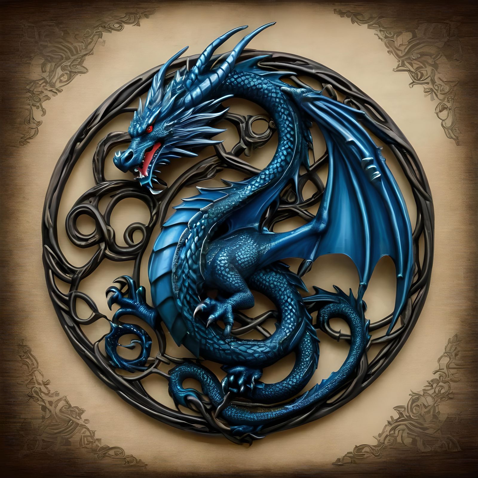Blue Knot Dragon
