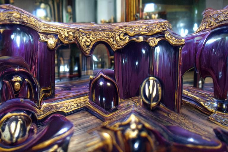 Ornate Ballroom with Mirrors in Renaissance Style