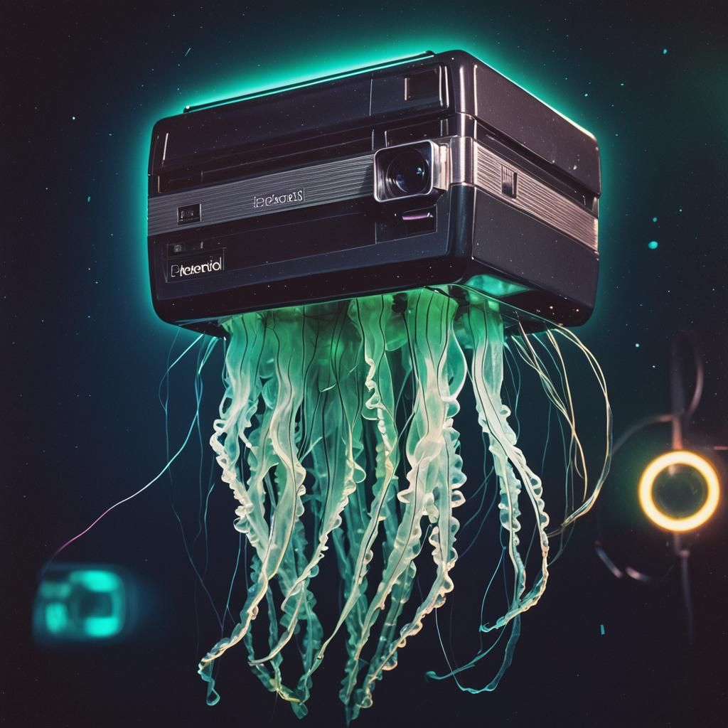 Underwater Polaroid Camera Captures Glowing Jellyfish in Syn...
