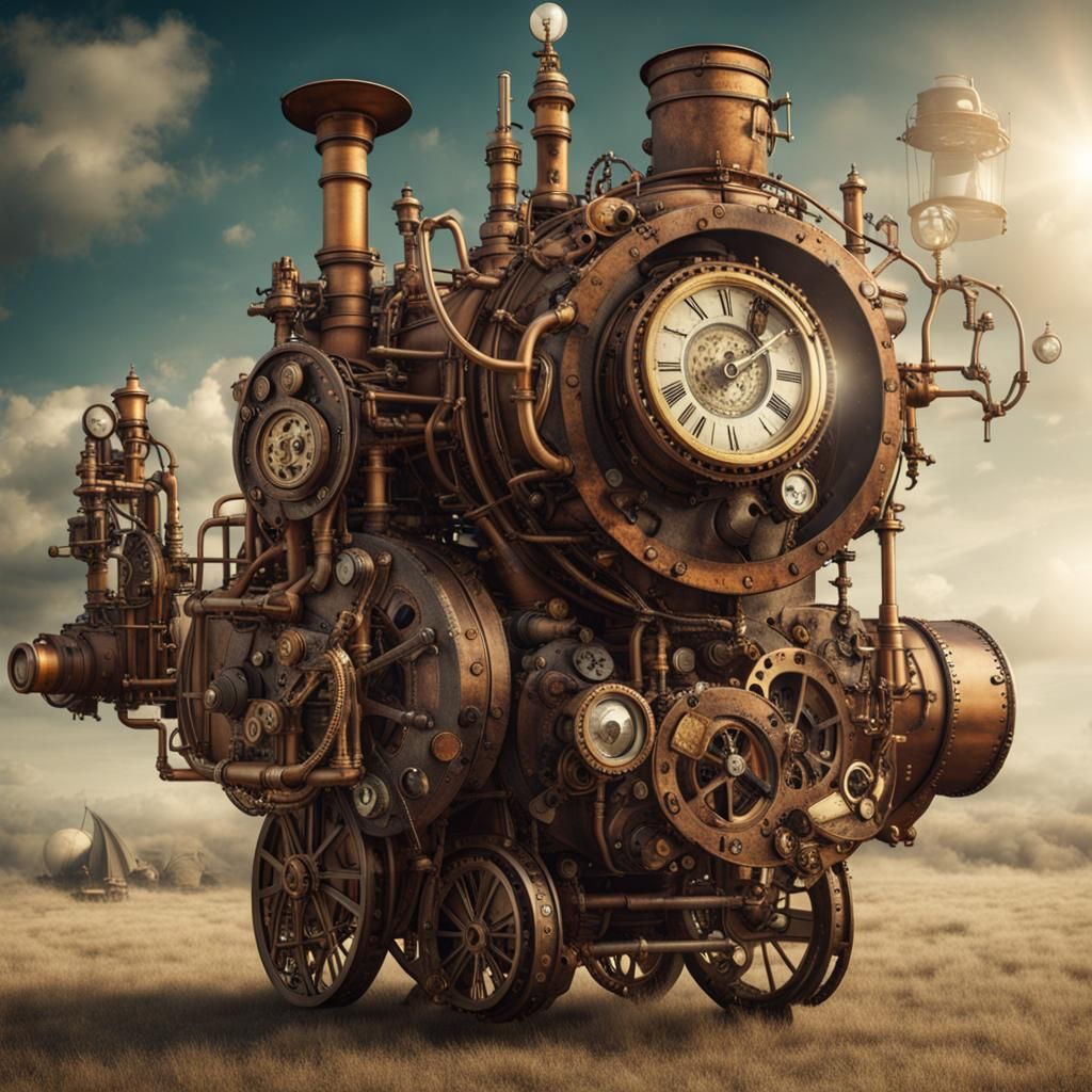 Steampunk tractor