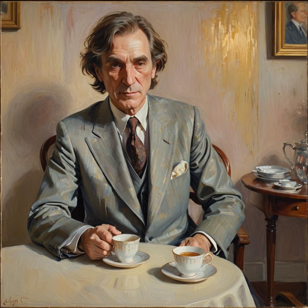 Ray Davies Portrait in Impressionist Style