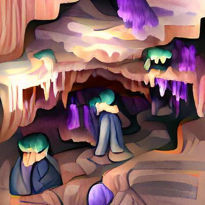 Ominous Caverns of Despair: An Abstract Expression