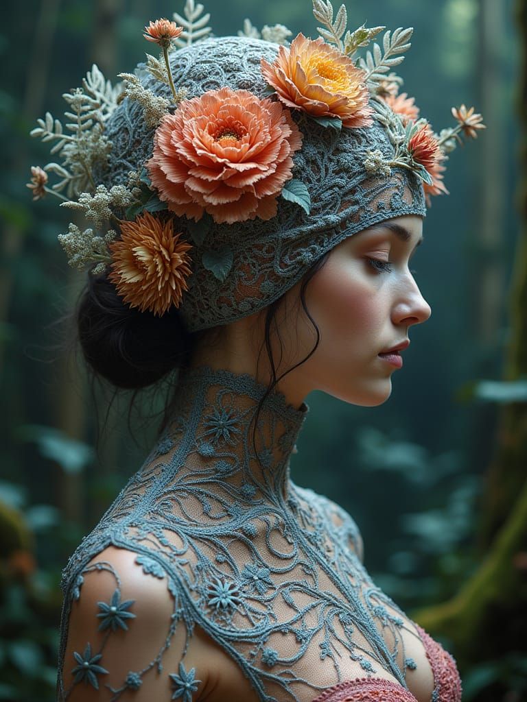 Fluid Millinery Lace Ahaggar Stretching From Here into Never...