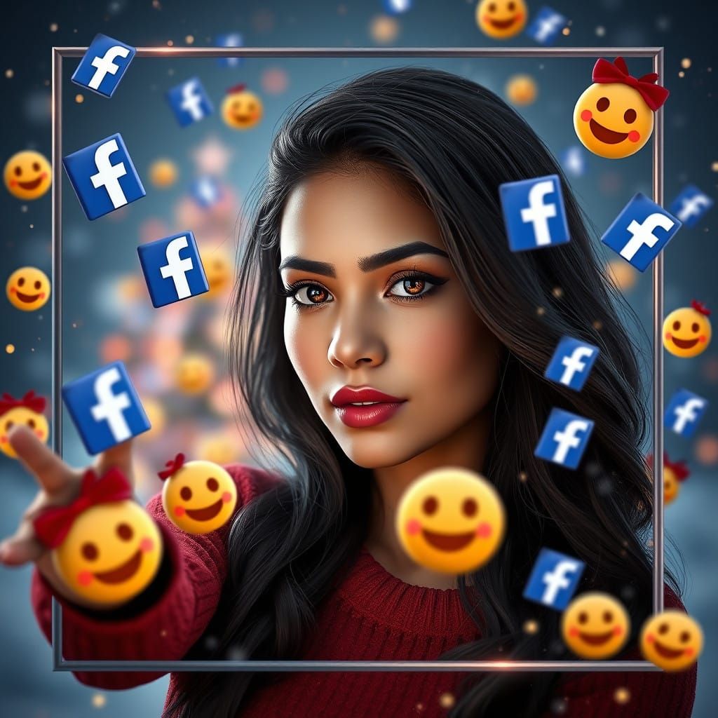 Cyberpunk Social Media Goddess Reigns Supreme